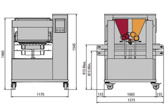 Модели тестоотсадочной машины Multidrop TWINY | Polin (Италия)